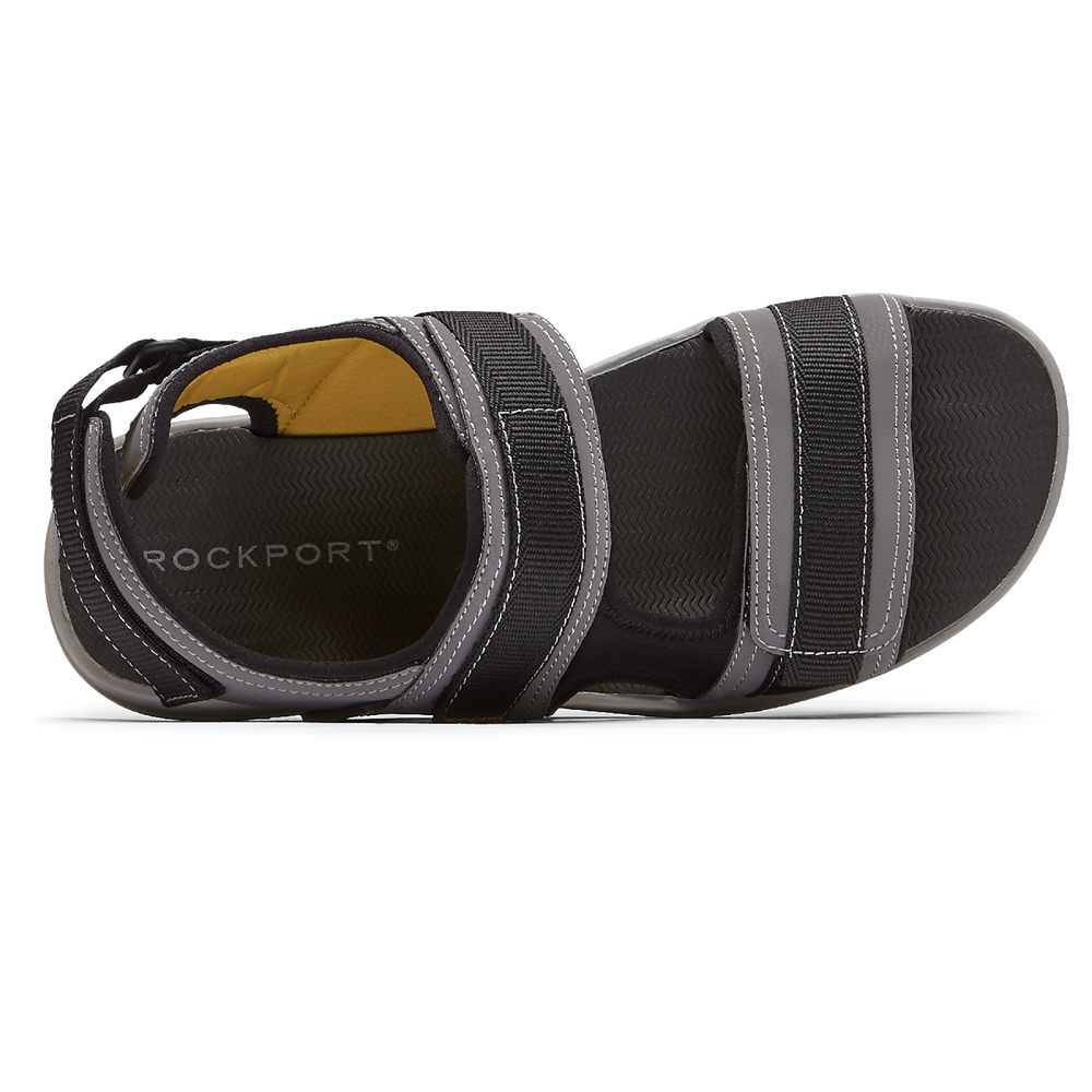 Rockport Sandaler Herre Grå - Lucky Bay Sport 3 Strap - ADKF49785